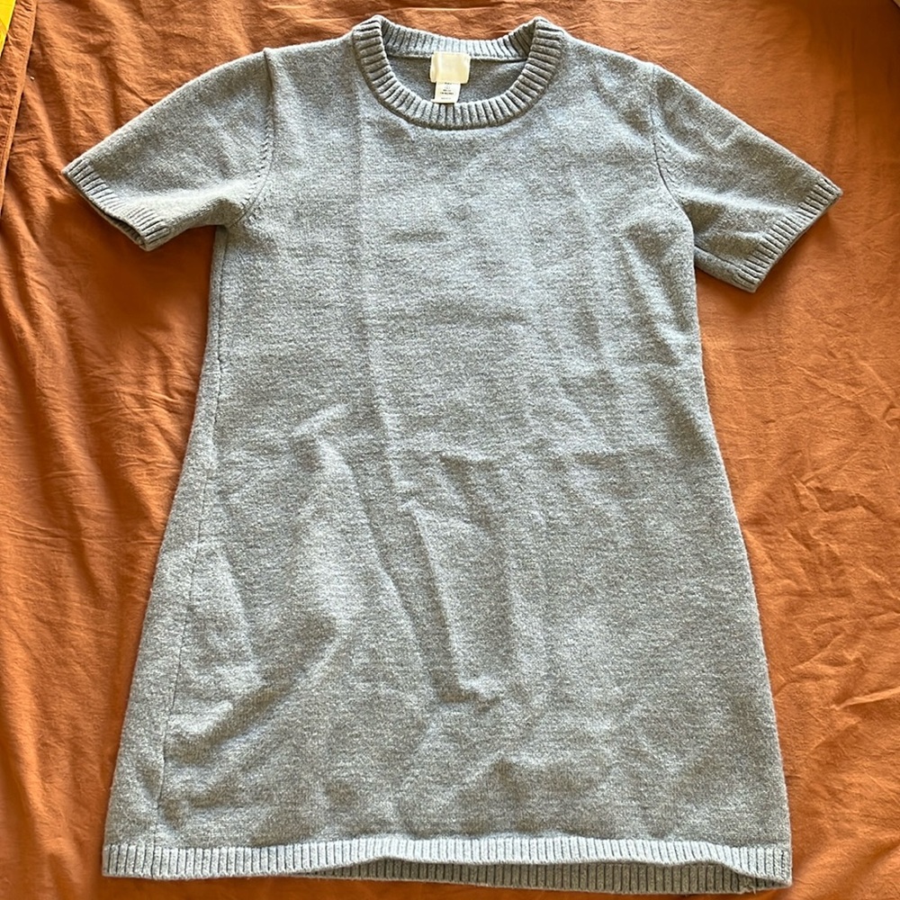 Mini Short Sleeve Sweater Dress